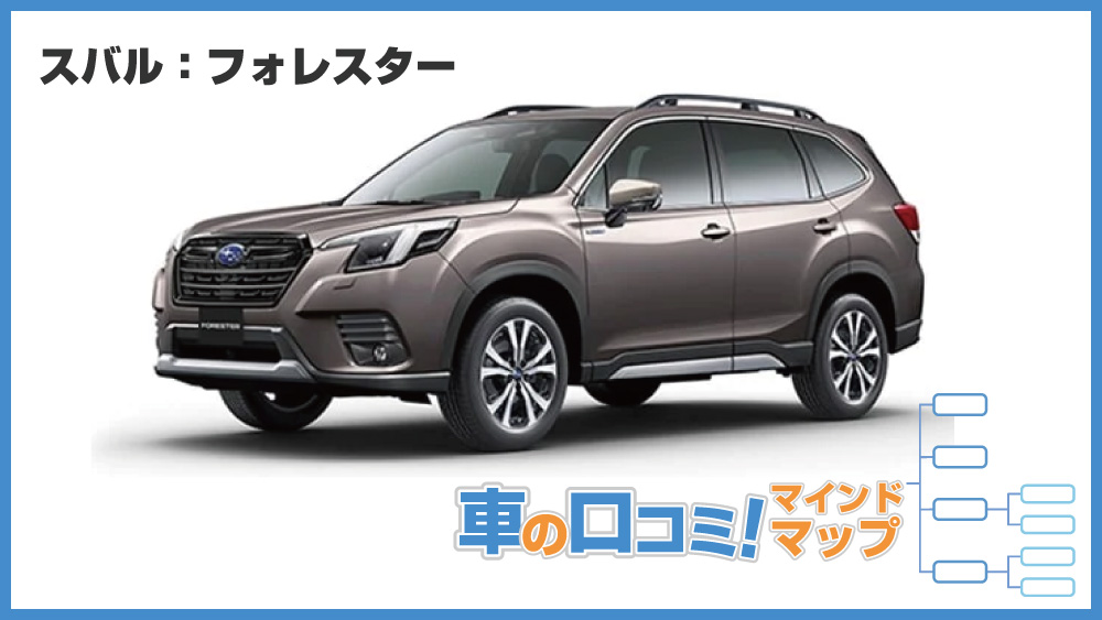 スバルフォレスターの口コミ・評判！マインドマップで可視化