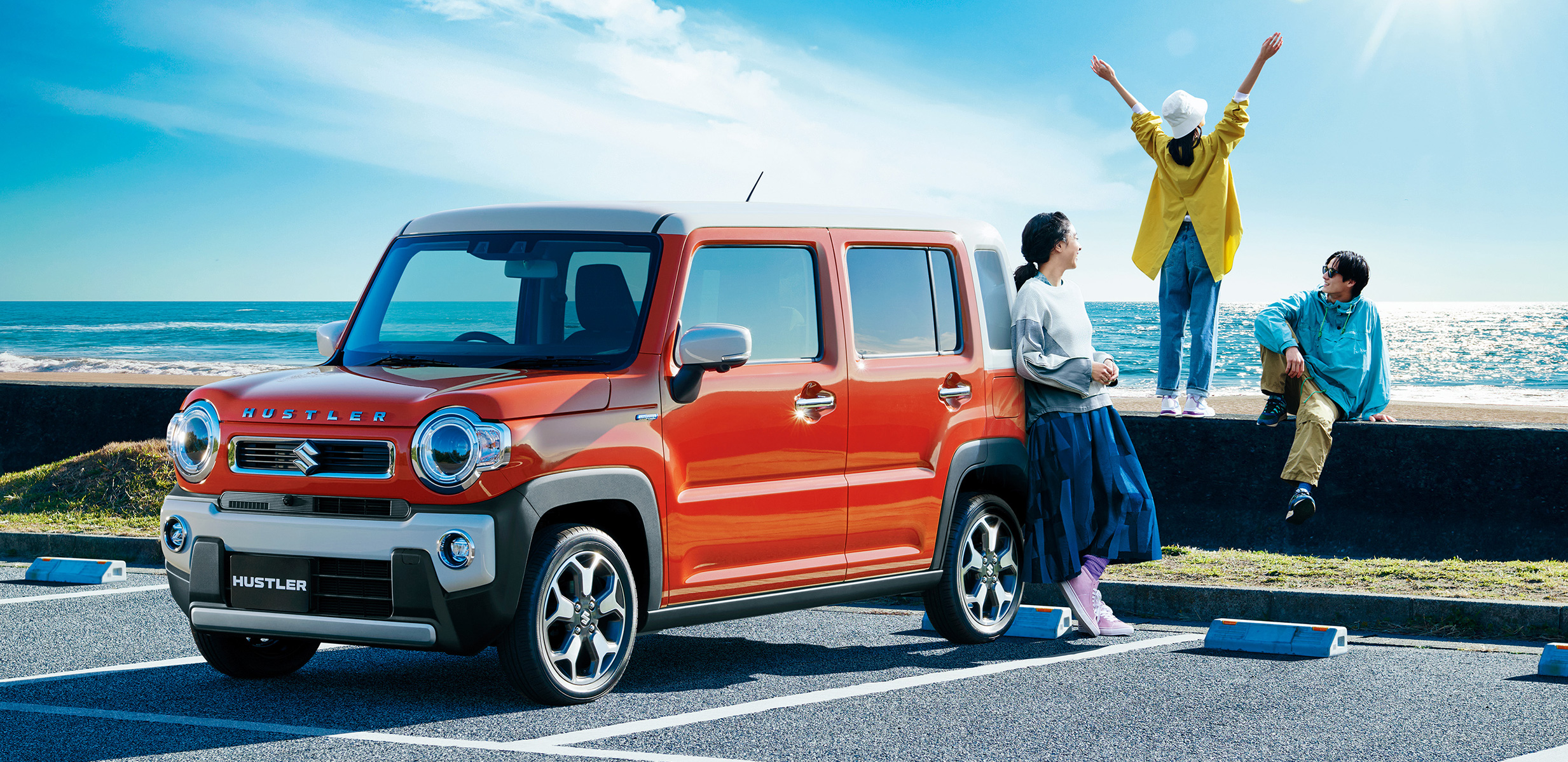 スズキ・ハスラー HYBRID X（ベースモデル）。スズキ公式サイト掲載の車両画像