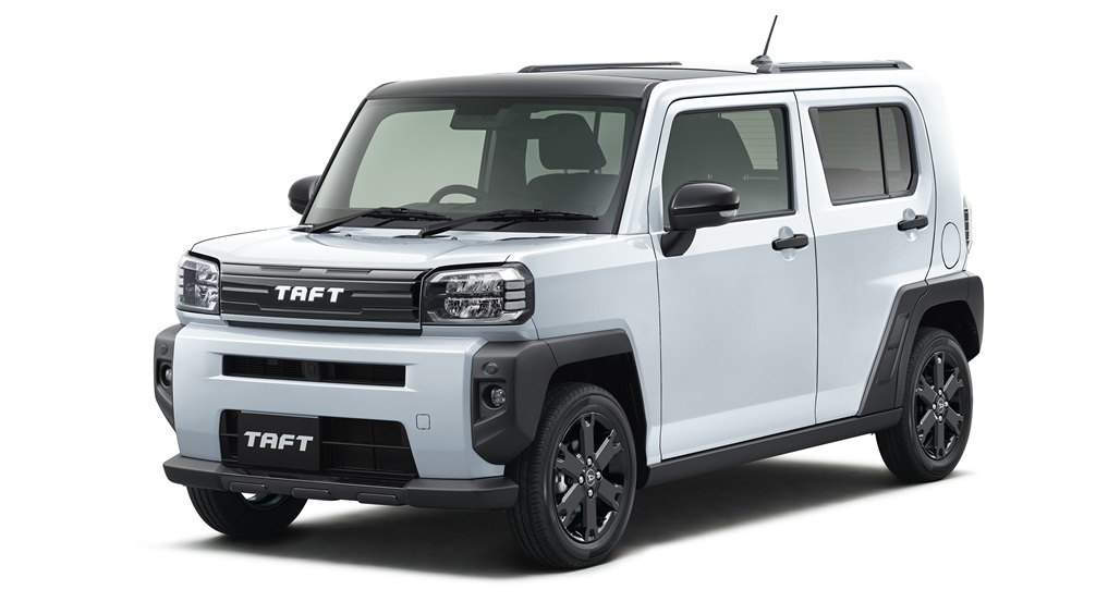 ダイハツタフトの特別仕様車「アクティブモード」。ブラック基調の専用加飾を採用