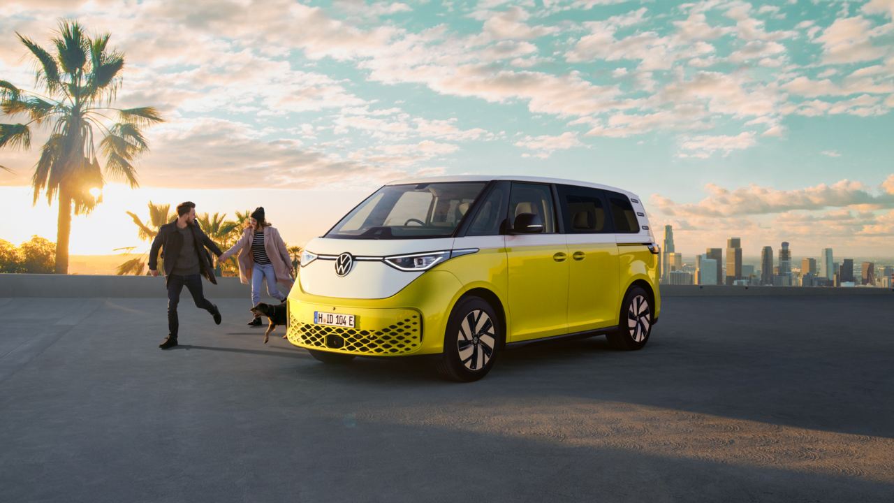 フォルクスワーゲンID. Buzzのキービジュアル。フル電動ミニバンとして2025年6月に日本導入されたモデル