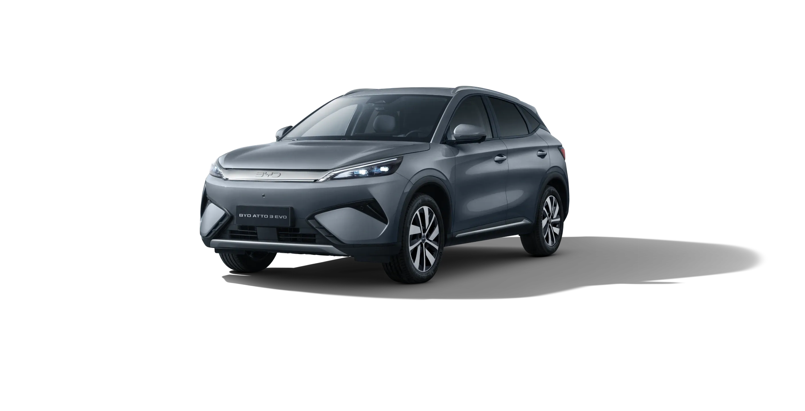 欧州仕様BYD ATTO 3 EVOの外観（グレー）。BYD欧州公式サイトの画像