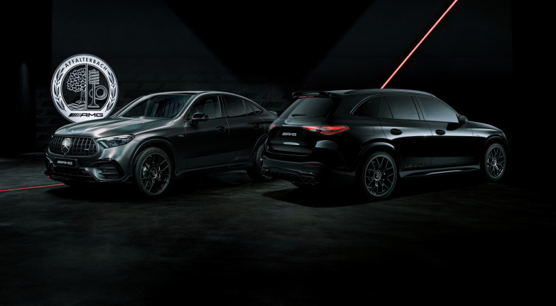 メルセデスAMG GLC 53 4MATIC+ Edition Dark Performance（ISG）のSUVとクーペ。導入記念限定車の公式画像（欧州仕様車）