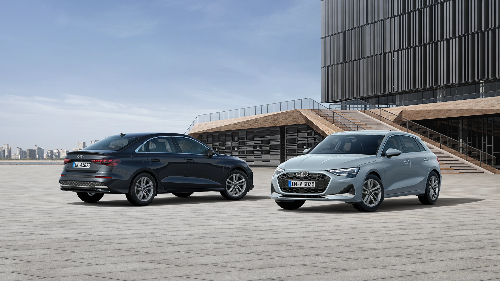 アウディA3 Sportback urban modeとA3 Sedan urban mode。2026年10月13日発売の特別仕様モデルの公式画像